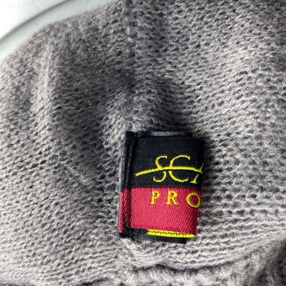 Dorfman Milano Scala Pronto Cable Knit Slouch Beret Hat Cap Purple Metallic - Picture 6 of 7